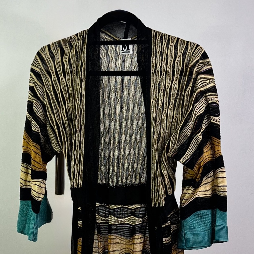 M Missoni Open-Front Knit Cardigan / Wrap Sweater – Size IT40